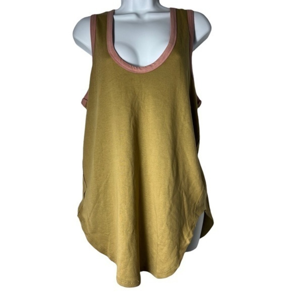 Free People Color Block Thank top